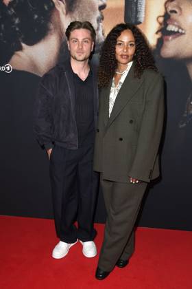 Jannik Schuemann and Joy Denalane at the premiere of the 3-part ARD documentary film series öMax und Joy komm naeher from 8 5 205 in the ARD Mediathek on 7 05 2025 in the Astor Filmlounge in Berlin ARD documentary series Max Joy komm naeher celebrates premiere in Berlin