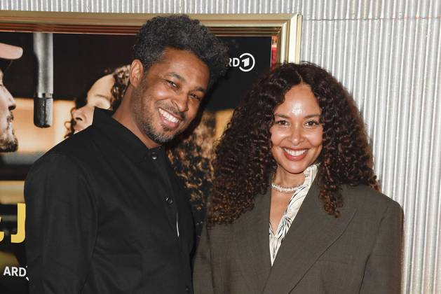 Sekou Neblett and Joy Denalane at the premiere of the 3-part ARD documentary film series öMax und Joy komm naeher from 8 5 205 in the ARD Mediathek on 7 05 2025 in the Astor Filmlounge in Berlin ARD documentary series Max Joy komm naeher celebrates premiere in Berlin