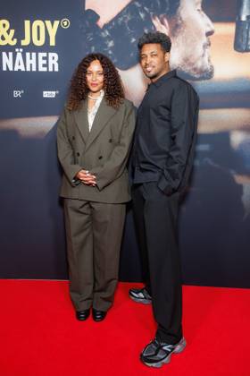 Premiere of the documentary series Max Joy Komm näher Joy Denalane and Sekou Ahmed SÃ kou Neblett at the premiere of the documentary series Max Joy Komm näher at the Astor Film Lounge on 07 05 2025 in Berlin Copyright: xEventpressxKochanx