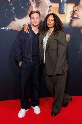 Premiere of the documentary series Max Joy Komm näher Jannik Schuemann and Joy Denalane at the premiere of the documentary series Max Joy Komm näher at the Astor Film Lounge on 07 05 2025 in Berlin Copyright: xEventpressxKochanx