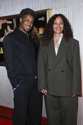 Sekou Neblett and Joy Denalane at the premiere of the ARD documentary series Max Joy Komm näher in the Astor Film Lounge Berlin, 07 05 2025 Foto:xN.xKubelkax xFuturexImagex joy_5550