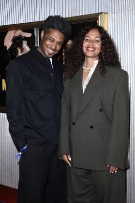 Sekou Neblett and Joy Denalane at the premiere of the ARD documentary series Max Joy Komm näher in the Astor Film Lounge Berlin, 07 05 2025 Foto:xN.xKubelkax xFuturexImagex joy_5553