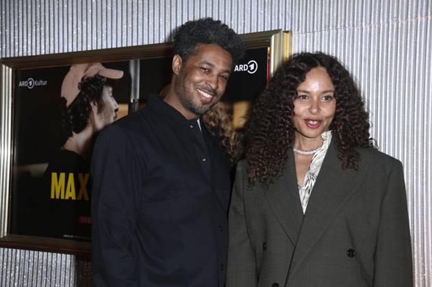 Sekou Neblett and Joy Denalane at the premiere of the ARD documentary series Max Joy Komm näher in the Astor Film Lounge Berlin, 07 05 2025 Foto:xN.xKubelkax xFuturexImagex joy_5555