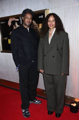 Sekou Neblett and Joy Denalane at the premiere of the ARD documentary series Max Joy Komm näher in the Astor Film Lounge Berlin, 07 05 2025 Foto:xN.xKubelkax xFuturexImagex joy_5539