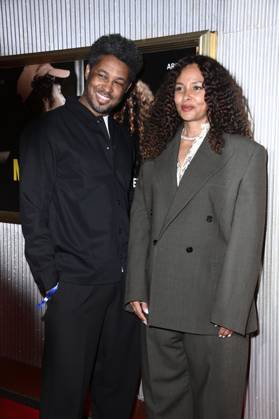 Sekou Neblett and Joy Denalane at the premiere of the ARD documentary series Max Joy Komm näher in the Astor Film Lounge Berlin, 07 05 2025 Foto:xN.xKubelkax xFuturexImagex joy_5544