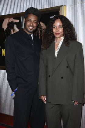 Sekou Neblett and Joy Denalane at the premiere of the ARD documentary series Max Joy Komm näher in the Astor Film Lounge Berlin, 07 05 2025 Foto:xN.xKubelkax xFuturexImagex joy_5546