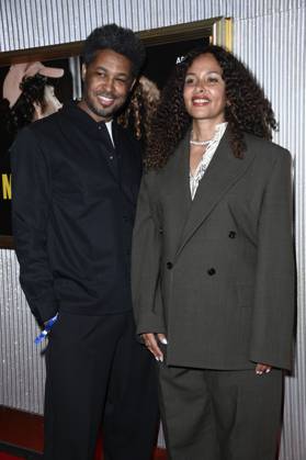 Sekou Neblett and Joy Denalane at the premiere of the ARD documentary series Max Joy Komm näher in the Astor Film Lounge Berlin, 07 05 2025 Foto:xN.xKubelkax xFuturexImagex joy_5547