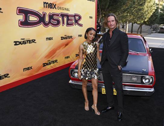 May 8, 2025, Universal City, California, USA: Rachel Hilson and Josh Holloway attend the Los Angeles Premiere Of HBO Original Series Duster Universal City USA - ZUMAb173 20250508_aap_b173_002 Copyright: xBillyxBennightx