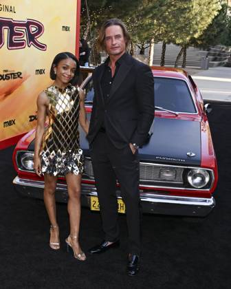 May 8, 2025, Universal City, California, USA: Rachel Hilson and Josh Holloway attend the Los Angeles Premiere Of HBO Original Series Duster Universal City USA - ZUMAb173 20250508_aap_b173_010 Copyright: xBillyxBennightx