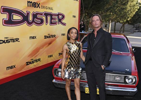 May 8, 2025, Universal City, California, USA: Rachel Hilson and Josh Holloway attend the Los Angeles Premiere Of HBO Original Series Duster Universal City USA - ZUMAb173 20250508_aap_b173_041 Copyright: xBillyxBennightx