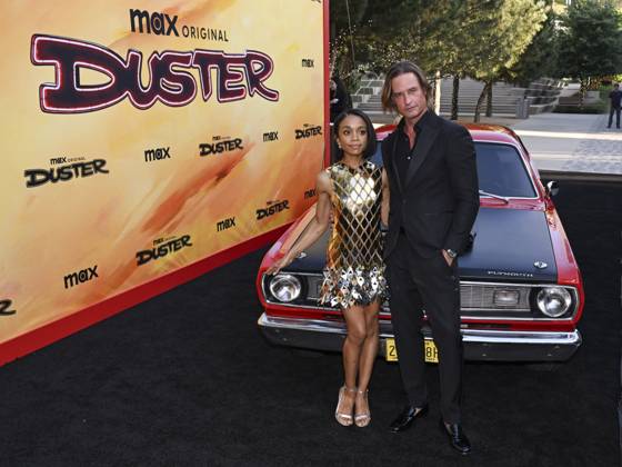May 8, 2025, Universal City, California, USA: Rachel Hilson and Josh Holloway attend the Los Angeles Premiere Of HBO Original Series Duster Universal City USA - ZUMAb173 20250508_aap_b173_056 Copyright: xBillyxBennightx