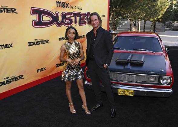 May 8, 2025, Universal City, California, USA: Rachel Hilson and Josh Holloway attend the Los Angeles Premiere Of HBO Original Series Duster Universal City USA - ZUMAb173 20250508_aap_b173_061 Copyright: xBillyxBennightx