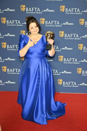 BAFTA TV Awards, Winners, London, UK, 11 May 2025. London, UK, 11 May 2025. Ruth Jones poses with the Female Performance in a Comedy Programme Award for Gavin & Stacey: The Finale on the Winners Carpet at the BAFTA Television Awards with P&O Cruises at the Royal Festival Hall, London, UK., Credit:Lee Floyd Avalon UK, London, Royal Festival Hall Copyright: xLeexFloydx xAvalonx 0998023664