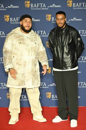 BAFTA TV Awards, Winners, London, UK, 11 May 2025. London, UK, 11 May 2025. Big Zuu and AJ Tracey on the Winners Carpet at the BAFTA Television Awards with P&O Cruises at the Royal Festival Hall, London, UK., Credit:Lee Floyd Avalon UK, London, Royal Festival Hall Copyright: xLeexFloydx xAvalonx 0998025506
