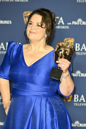BAFTA TV Awards, Winners, London, UK, 11 May 2025. London, UK, 11 May 2025. Ruth Jones poses with the Female Performance in a Comedy Programme Award for Gavin & Stacey: The Finale on the Winners Carpet at the BAFTA Television Awards with P&O Cruises at the Royal Festival Hall, London, UK., Credit:Lee Floyd Avalon UK, London, Royal Festival Hall Copyright: xLeexFloydx xAvalonx 0998025740