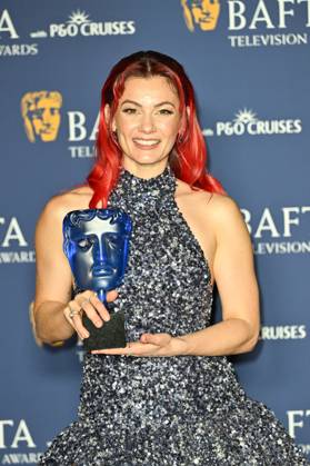 BAFTA TV Awards, Winners, London, UK, 11 May 2025. London, UK, 11 May 2025. Dianne Buswell, winner of the P&O Cruises Memorable Moment Award for Strictly Come Dancing on the Winners Carpet at the BAFTA Television Awards with P&O Cruises at the Royal Festival Hall, London, UK., Credit:Lee Floyd Avalon UK, London, Royal Festival Hall Copyright: xLeexFloydx xAvalonx 0998026011