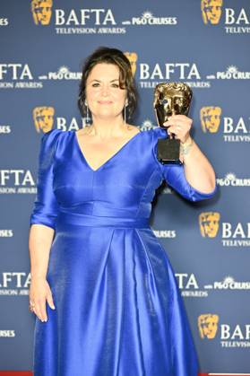 BAFTA TV Awards, Winners, London, UK, 11 May 2025. London, UK, 11 May 2025. Ruth Jones poses with the Female Performance in a Comedy Programme Award for Gavin & Stacey: The Finale on the Winners Carpet at the BAFTA Television Awards with P&O Cruises at the Royal Festival Hall, London, UK., Credit:Lee Floyd Avalon UK, London, Royal Festival Hall Copyright: xLeexFloydx xAvalonx 0998026074