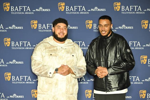 BAFTA TV Awards, Winners, London, UK, 11 May 2025. London, UK, 11 May 2025. Big Zuu and AJ Tracey on the Winners Carpet at the BAFTA Television Awards with P&O Cruises at the Royal Festival Hall, London, UK., Credit:Lee Floyd Avalon UK, London, Royal Festival Hall Copyright: xLeexFloydx xAvalonx 0998026374