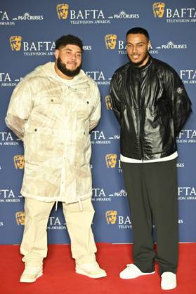 BAFTA TV Awards, Winners, London, UK, 11 May 2025. London, UK, 11 May 2025. Big Zuu and AJ Tracey on the Winners Carpet at the BAFTA Television Awards with P&O Cruises at the Royal Festival Hall, London, UK., Credit:Lee Floyd Avalon UK, London, Royal Festival Hall Copyright: xLeexFloydx xAvalonx 0998026820