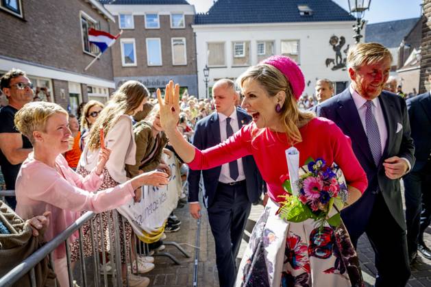 13-05-2025 Utrecht Queen Maxima and King Willem-Alexander visited the Old Town Hall from 1375, which forms a whole with the IJsselpoort Montfoort and Daiwa House a company that specialises in sustainable and fast construction solutions in Montfoort. Â Copyright: xPPEx