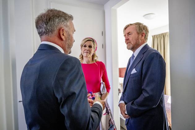 13-05-2025 Utrecht Queen Maxima and King Willem-Alexander visited the Old Town Hall from 1375, which forms a whole with the IJsselpoort Montfoort and Daiwa House a company that specialises in sustainable and fast construction solutions in Montfoort. Â Copyright: xPPEx