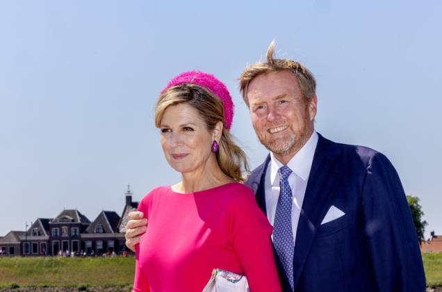 13-05-2025 Utrecht Queen Maxima and King Willem-Alexander at the ferry De Overkant during the visited at Montfoort, Lopik, Viane, Lopikerwaard and Vijfheerenlanden in Utrecht. Â Copyright: xPPEx