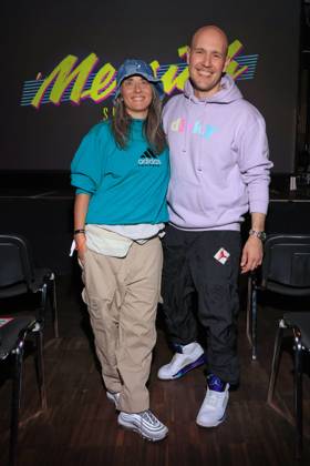 15 05 2025 , Oliver Petszokat and wife Pauline at the premiere of the first season of Messiah Superstar, Bi Nuu, Berlin, Berlin
