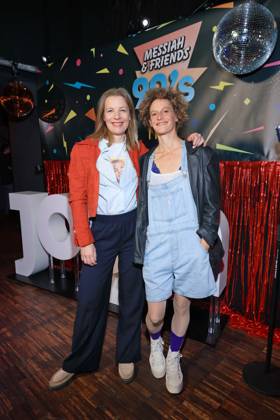 15 05 2025 , Anna von Haebler and Karen Dahmen at the premiere of the first season of Messiah Superstar, Bi Nuu, Berlin, Berlin