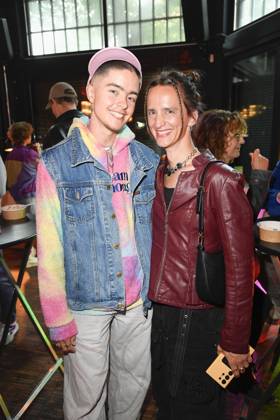 Gialu and Gazelle Vollhase at the premiere of the series Messiah Superstar SAT 1 and Joyn, from 16 05 2025 in the media library on 15 05 2025 in Berlin Messiah Superstar series premiere in Berlin
