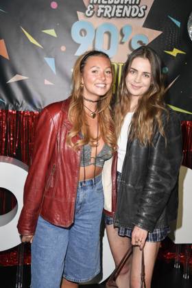 Samira Williams and Theresa Zeidler at the premiere of the series Messiah Superstar SAT 1 and Joyn, from 16 05 2025 in the media library on 15 05 2025 in Berlin Messiah Superstar series premiere in Berlin