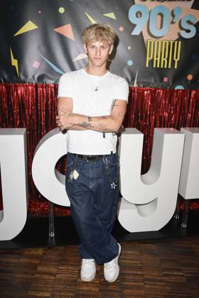 Theo Carow at the premiere of the series Messiah Superstar SAT 1 and Joyn, from 16 05 2025 in the media library on 15 05 2025 in Berlin Messiah Superstar series premiere in Berlin