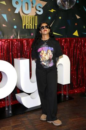 Banafsheh Hourmazdi at the photocall for the premiere of the first season of the JOYN series Messiah Superstar at Bi Nuu Berlin on May 15, 2025