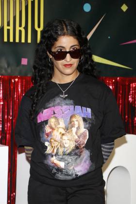 Banafsheh Hourmazdi at the photocall for the premiere of the first season of the JOYN series Messiah Superstar at Bi Nuu Berlin on May 15, 2025