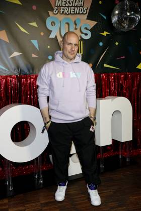 Oli P Oli Petszokat at the photocall for the premiere of the first season of the JOYN series Messiah Superstar at Bi Nuu Berlin on May 15, 2025