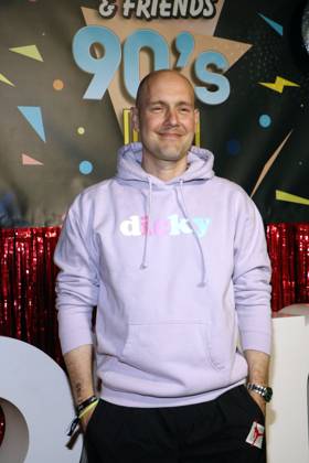 Oli P Oli Petszokat at the photocall for the premiere of the first season of the JOYN series Messiah Superstar at Bi Nuu Berlin on May 15, 2025