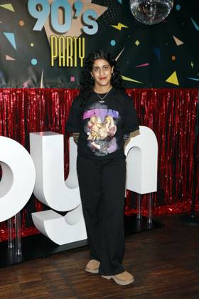 Banafsheh Hourmazdi at the photocall for the premiere of the first season of the JOYN series Messiah Superstar at Bi Nuu Berlin on May 15, 2025