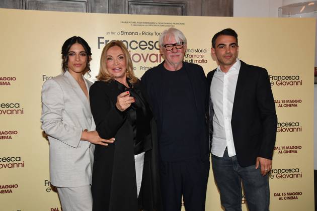 Rome, Cinema Quattro Fontane Preview of the film Francesca and Giovanni A story of love and mafia Rome, Cinema Quattro Fontane Preview of the film Francesca and Giovanni A story of love and mafia , In the photo: Simona Izzo Ricky Tognazzi Ester Pantano Primo Reggiani Rome Italy  Copyright: xIPA ABACAx