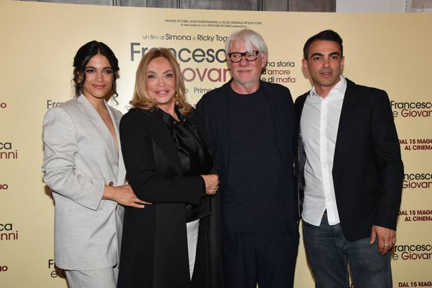 Rome, Cinema Quattro Fontane Preview of the film Francesca and Giovanni A story of love and mafia Rome, Cinema Quattro Fontane Preview of the film Francesca and Giovanni A story of love and mafia , In the photo: Simona Izzo Ricky Tognazzi Ester Pantano Primo Reggiani Rome Italy  Copyright: xIPA ABACAx