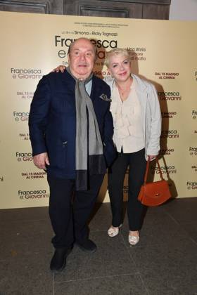 Rome, Cinema Quattro Fontane Preview of the film Francesca and Giovanni A story of love and mafia Rome, Cinema Quattro Fontane Preview of the film Francesca and Giovanni A story of love and mafia , In the photo: Lino Banfi Rosanna Banfi Rome Italy  Copyright: xIPA ABACAx