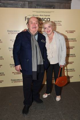 Rome, Cinema Quattro Fontane Preview of the film Francesca and Giovanni A story of love and mafia Rome, Cinema Quattro Fontane Preview of the film Francesca and Giovanni A story of love and mafia , In the photo: Lino Banfi Rosanna Banfi Rome Italy  Copyright: xIPA ABACAx