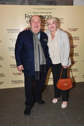 Rome, Cinema Quattro Fontane Preview of the film Francesca and Giovanni A story of love and mafia Rome, Cinema Quattro Fontane Preview of the film Francesca and Giovanni A story of love and mafia , In the photo: Lino Banfi Rosanna Banfi Rome Italy  Copyright: xIPA ABACAx