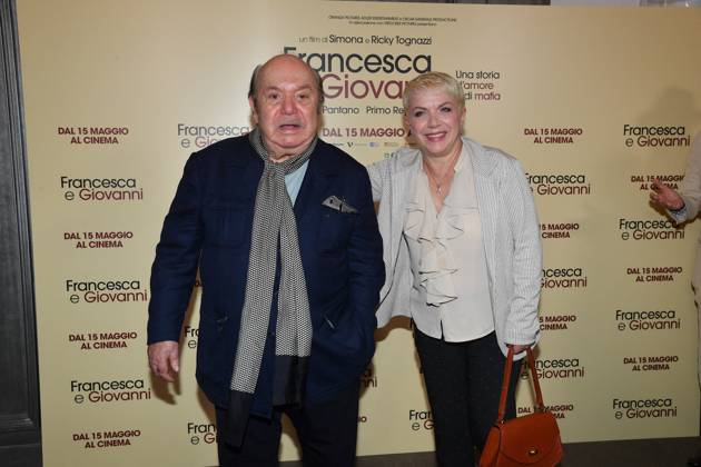 Rome, Cinema Quattro Fontane Preview of the film Francesca and Giovanni A story of love and mafia Rome, Cinema Quattro Fontane Preview of the film Francesca and Giovanni A story of love and mafia , In the photo: Lino Banfi Rosanna Banfi Rome Italy  Copyright: xIPA ABACAx