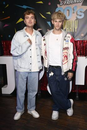 Jonas Wuttke and Theo Carow at the premiere of season 1 of the Joyn series Messiah Superstar at Bi Nuu Berlin, 15 05 2025 Foto:xN.xKubelkax xFuturexImagex messiah_5521