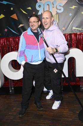 Florian Lukas and Oli P at the premiere of season 1 of the Joyn series Messiah Superstar at Bi Nuu Berlin, 15 05 2025 Foto:xN.xKubelkax xFuturexImagex messiah_5549