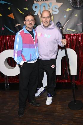 Florian Lukas and Oli P at the premiere of season 1 of the Joyn series Messiah Superstar at Bi Nuu Berlin, 15 05 2025 Foto:xN.xKubelkax xFuturexImagex messiah_5550