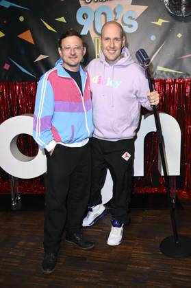 Florian Lukas and Oli P at the premiere of season 1 of the Joyn series Messiah Superstar at Bi Nuu Berlin, 15 05 2025 Foto:xN.xKubelkax xFuturexImagex messiah_5551