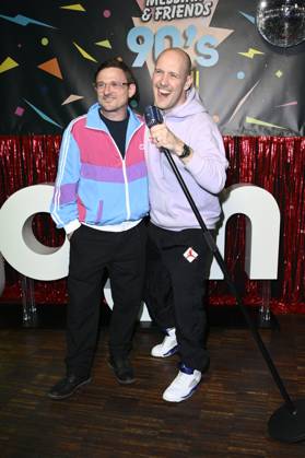 Florian Lukas and Oli P at the premiere of season 1 of the Joyn series Messiah Superstar at Bi Nuu Berlin, 15 05 2025 Foto:xN.xKubelkax xFuturexImagex messiah_5552