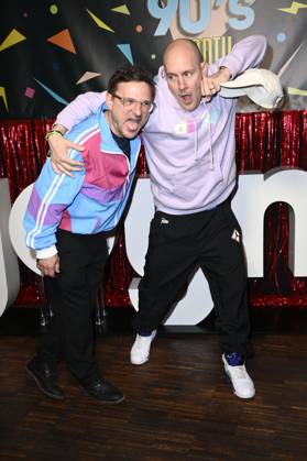 Florian Lukas and Oli P at the premiere of season 1 of the Joyn series Messiah Superstar at Bi Nuu Berlin, 15 05 2025 Foto:xN.xKubelkax xFuturexImagex messiah_5553