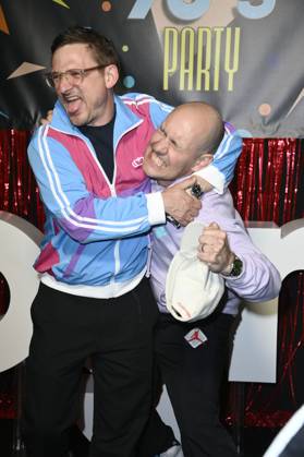Florian Lukas and Oli P at the premiere of season 1 of the Joyn series Messiah Superstar at Bi Nuu Berlin, 15 05 2025 Foto:xN.xKubelkax xFuturexImagex messiah_5559