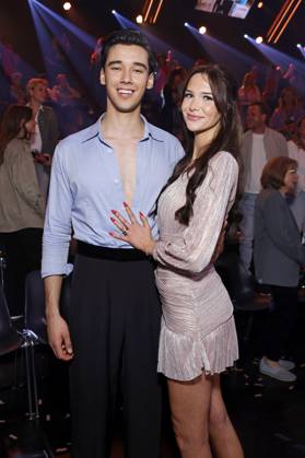 Professional golfer Diego Pooth and his girlfriend model Louisa Büscher in the semi-finals of the 18th season of the RTL dance show Lets Dance at the Coloneum Cologne, 16 05 2025 NRW Germany Copyright: xChristophxHardtx